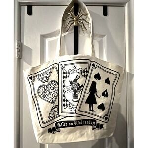 Alice on Wednesday Alice in Wonderland Canvas Tote Bag Japan Gothic Cards